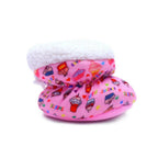 Tiny Bugs Unisex Printed Winter Booties - Pink | Grocsy