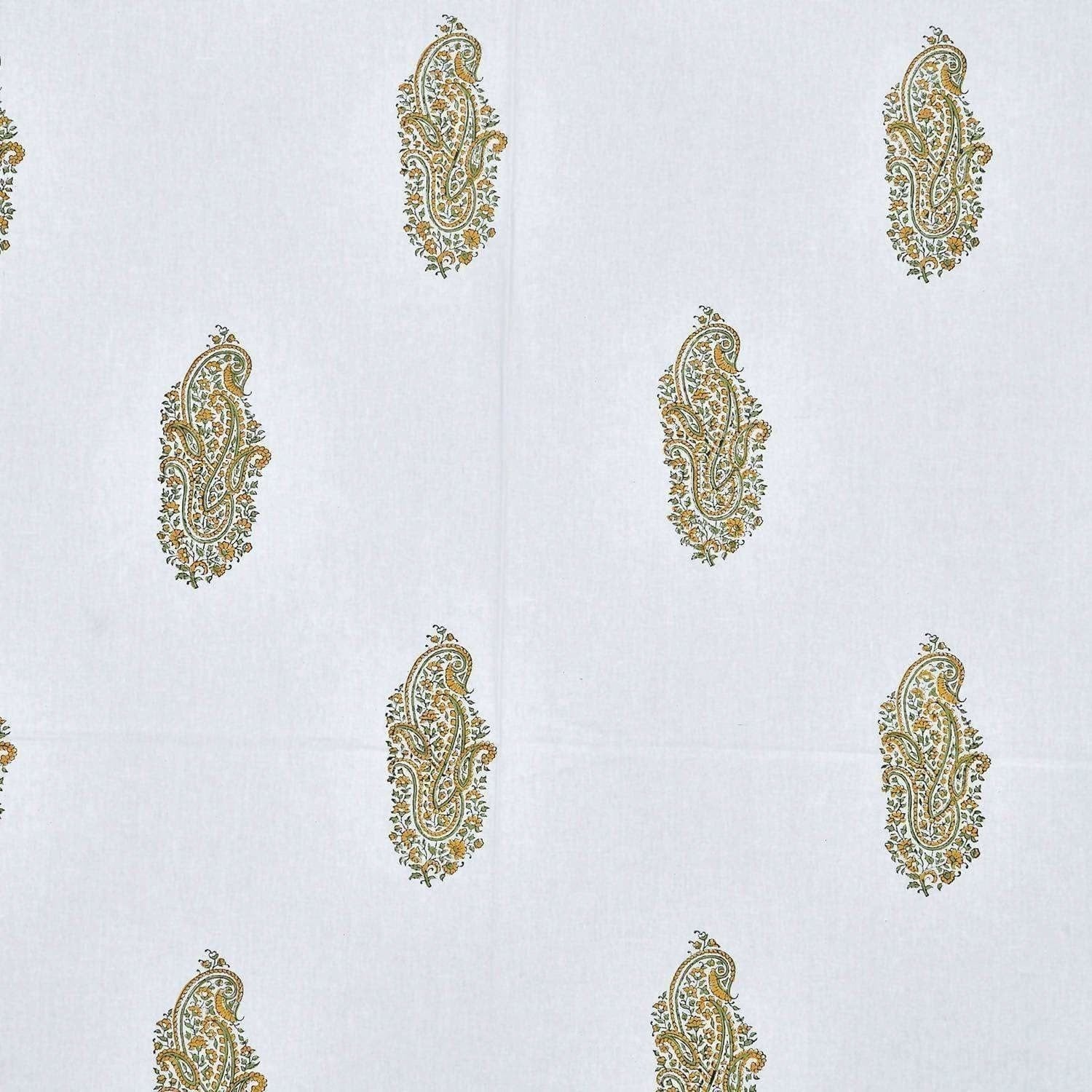 Premium Hand Block Printed Rajasthani Double Bedsheet Bedspread with 2 Pillow Covers | Grocsy