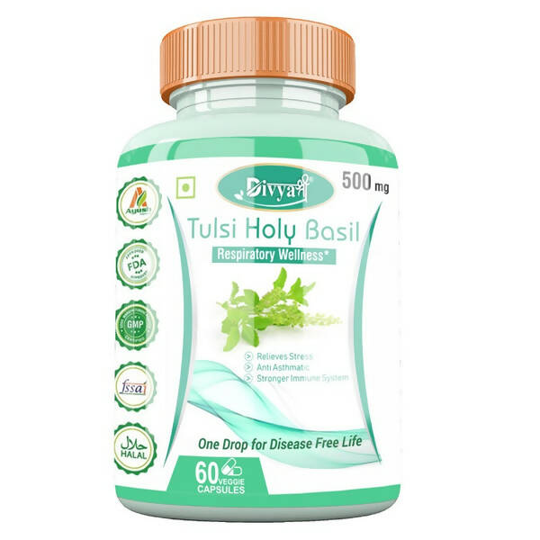 Divya Shree Tulsi Holy Basil Veggie Capsules | Grocsy