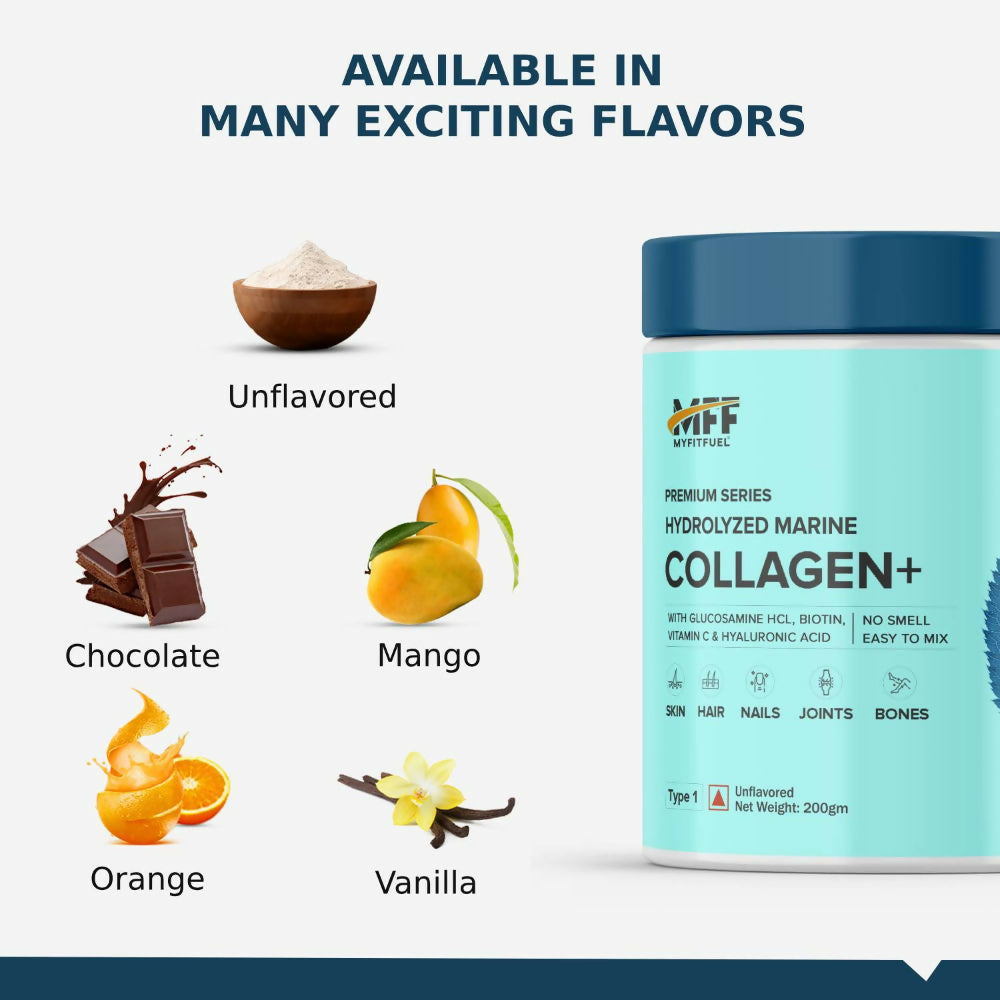 MyFitFuel Hydrolyzed Marine Collagen - Orange | Grocsy