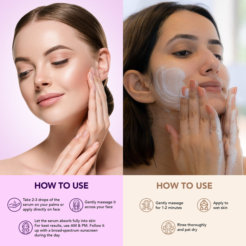 Botanic Hearth Niacinamide Face Serum with Oat & Niacinamide Face wash | Grocsy