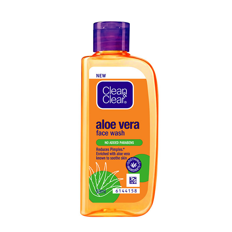 Clean & Clear Aloe Vera Face Wash - Gentle Hydrating Cleanser for Oily Skin | Grocsy