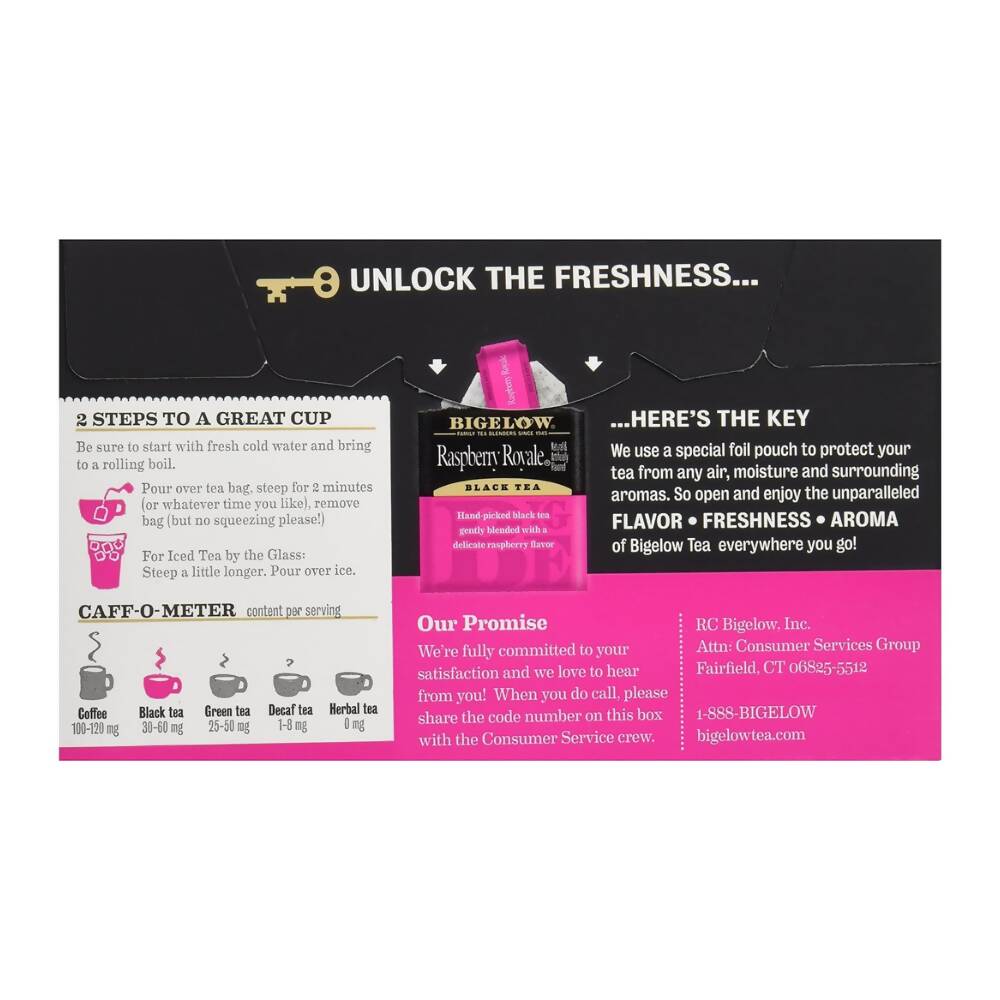 Bigelow Raspberry Royale Tea Bags | Grocsy