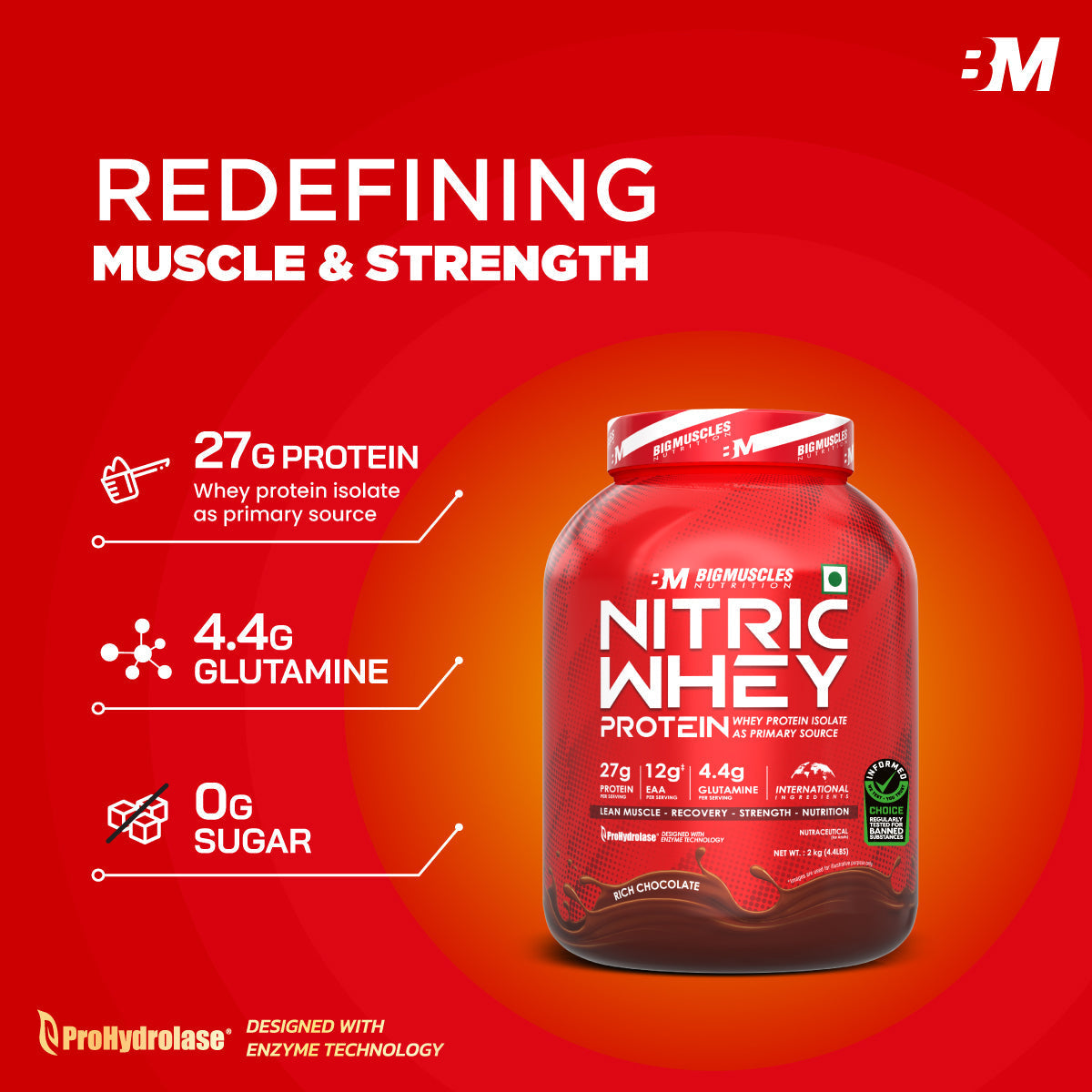 Big Muscles Nutrition Nitric Whey Protein | Grocsy