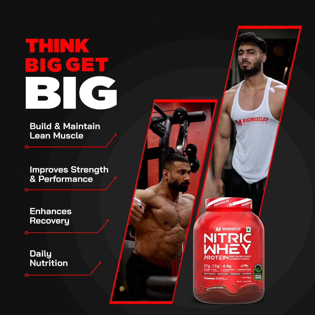 Big Muscles Nutrition Nitric Whey Protein | Grocsy