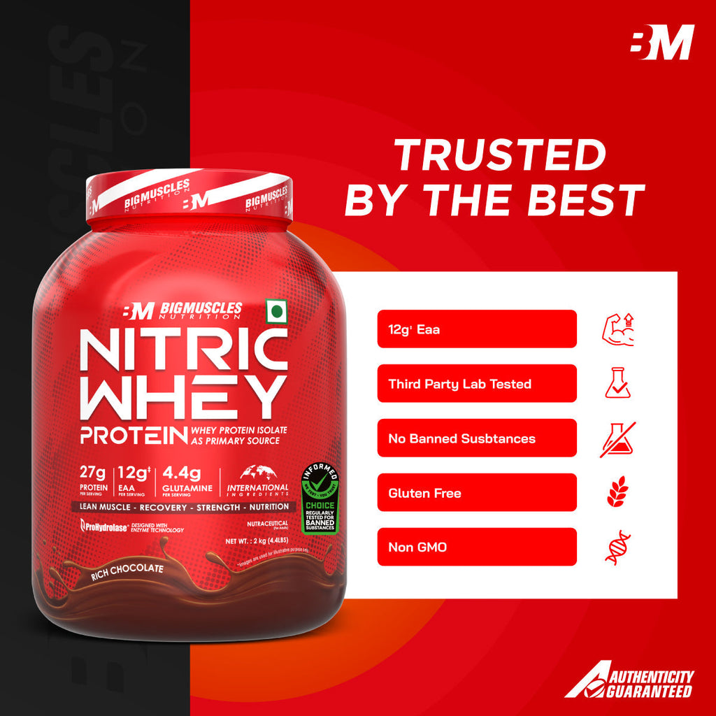 Big Muscles Nutrition Nitric Whey Protein | Grocsy