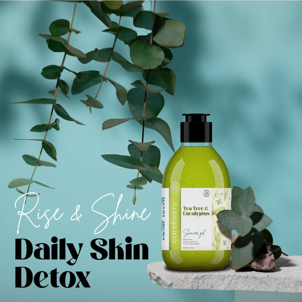 Careberry Tea Tree & Eucalyptus Oil Shower Gel | Grocsy