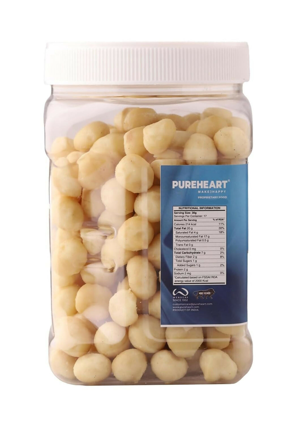 Pureheart Nutreat Combo of Natural Macadamia and Salted Roasted Macadamia | Grocsy
