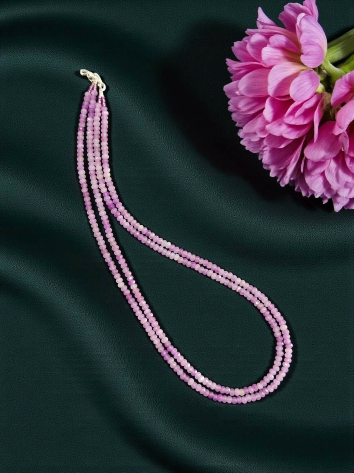 Joban Fashion Women Lavender 2 Layer Agate Necklace, Purple Double Shade | Grocsy