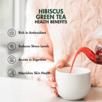 Tea Treasure Hibiscus Green Tea Bags | Grocsy