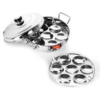 Sumeet Stainless Steel Kadhai Set with Lid and 5 Plates | Grocsy