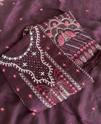 KC Purple Pakistani Crunchy Silk Heavy Salwar Kameez For Women | Grocsy