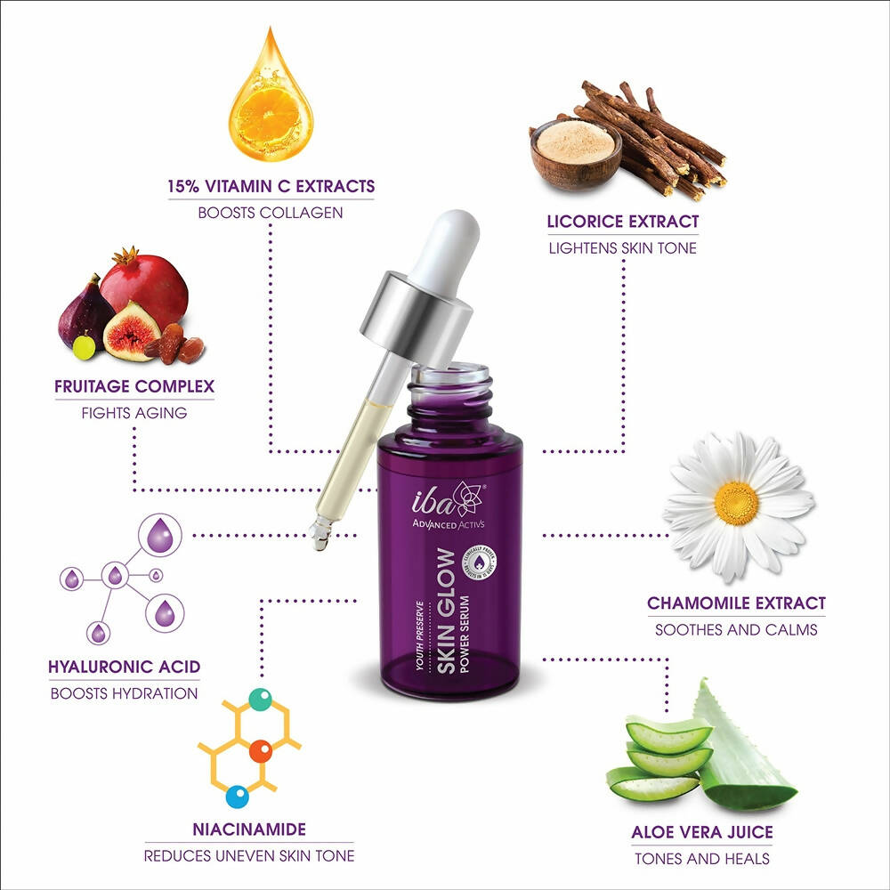 Iba Advanced Activs Youth Preserve Skin Glow Power Serum | Grocsy