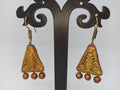 Terracotta Boho Ear Hangings-Copper Gold | Grocsy