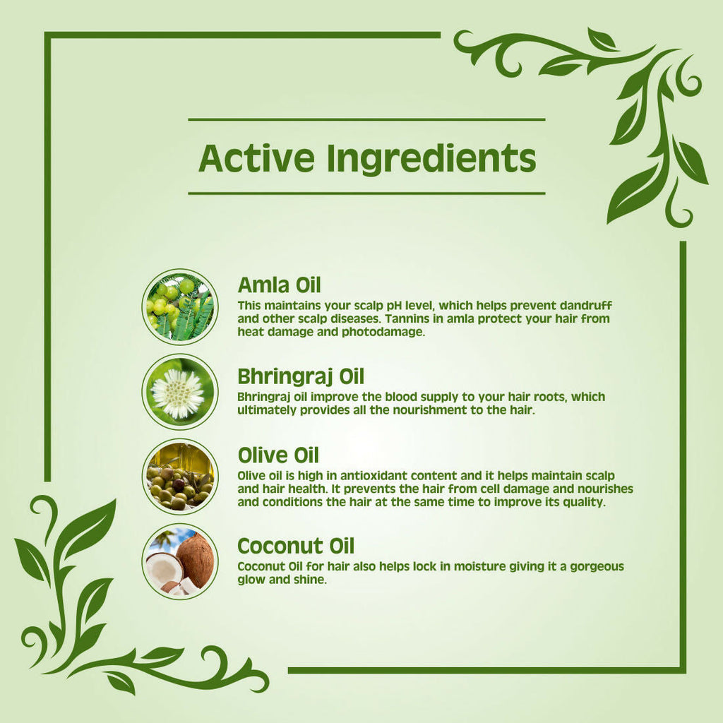 Earth Science Ayurveda Amla & Bhringraj Hair Oil | Grocsy