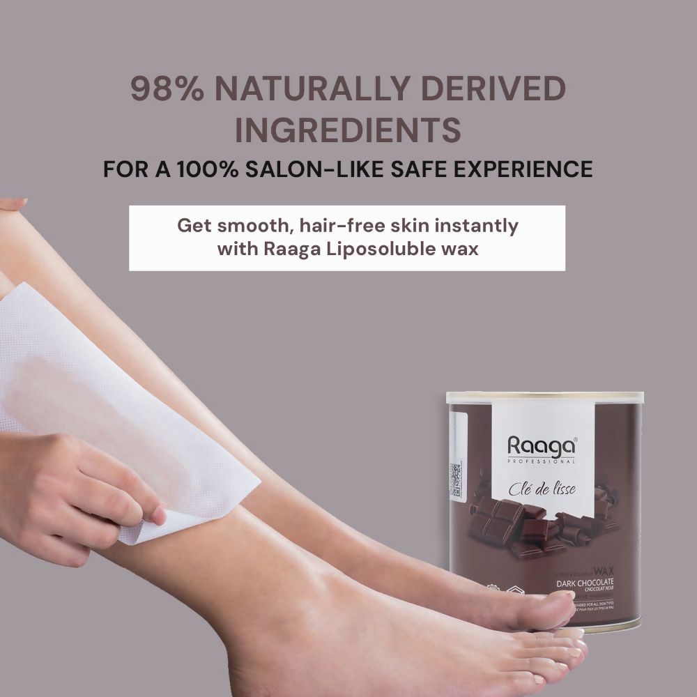 Raaga Professional Liposoluble Wax Dark Chocolate | Grocsy