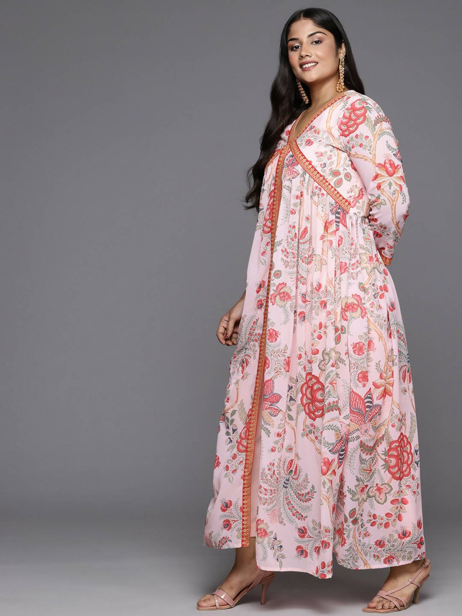 Ahalyaa Women's Traditional wear Kurta Set - Pink | Grocsy