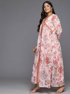 Ahalyaa Women's Traditional wear Kurta Set - Pink | Grocsy