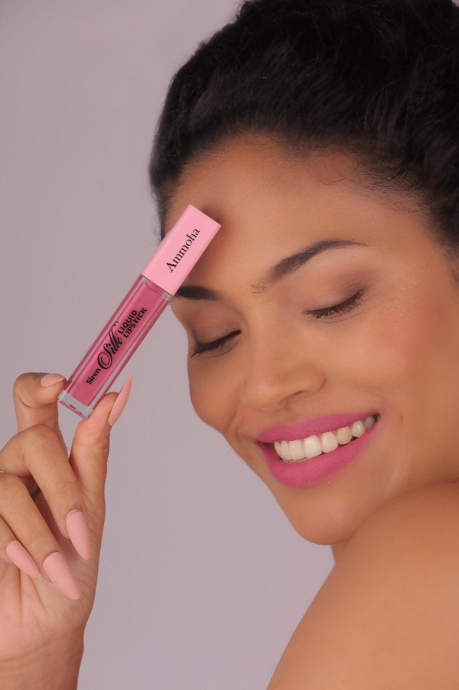 Ammoha Cosmetics Long-Lasting, Matte-Finished Lotus Touch Color Liquid Lipstick | Grocsy