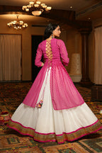AI Fashion White Georgette Designer Navratri Wear Lehenga Choli Collection | Grocsy
