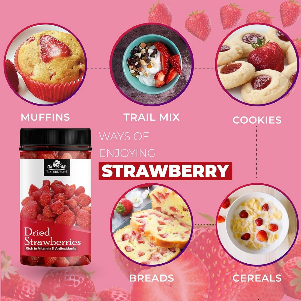 Nature Yard Dried Strawberries | Grocsy