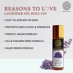 Buddha Natural Lavender Therapeutic Roll-On - For Stress Relief, Headaches, & Insomnia Deodorant Roll-on | Grocsy