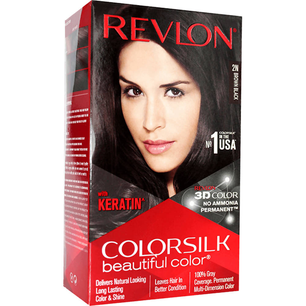 Revlon ColorSilk Beautiful Color - Brown Black 2N | Grocsy