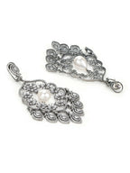 Long Chand with Pearl Drop Earrings - Ruby Raang | Grocsy