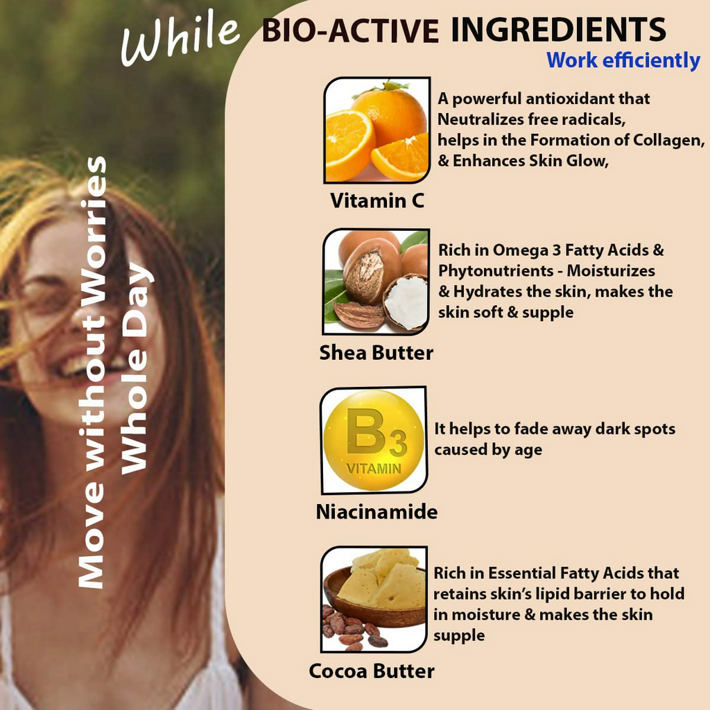 Urbaano Herbal Vitamin C Brightening Cream Face Moisturizer | Grocsy