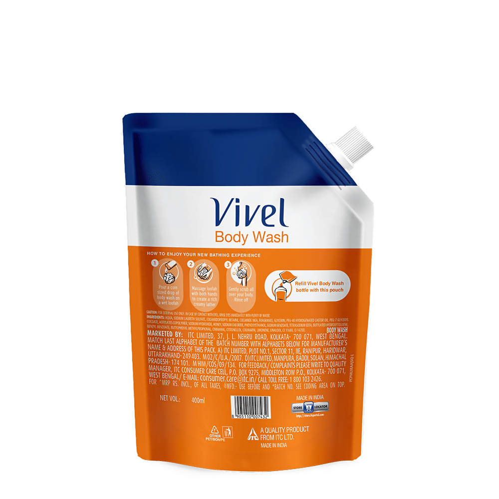 Vivel Moisturizing Bodywash Glycerin + Honey Refill Pack | Grocsy