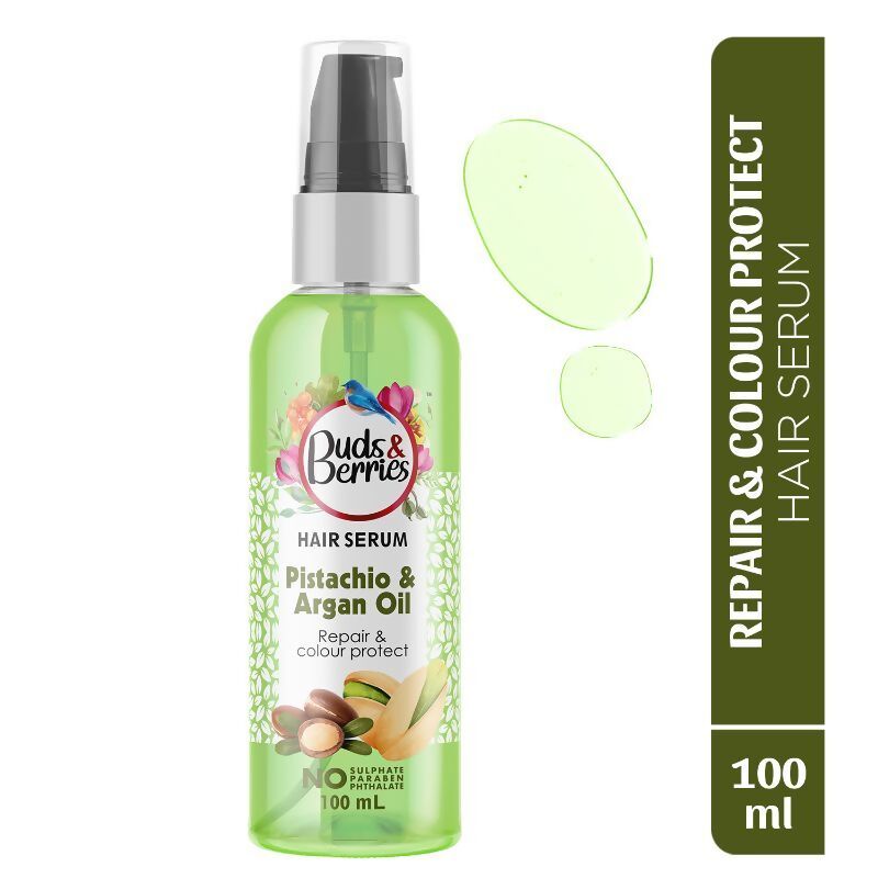 Buds & Berries Pistachio & Argan Oil Hair Serum | Grocsy