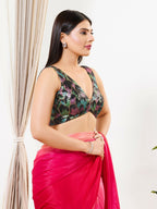 Joban Fashion Black Sequin Padded Blouse With V Neck Sleeveless | Grocsy