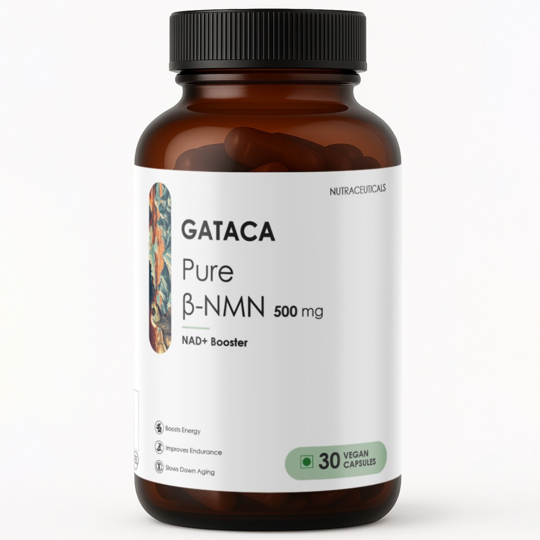 GATACA Pure β-NMN 500 mg Capsules with Nicotinamide Mononucleotide for More Energy, More Endurance, More Life | Grocsy