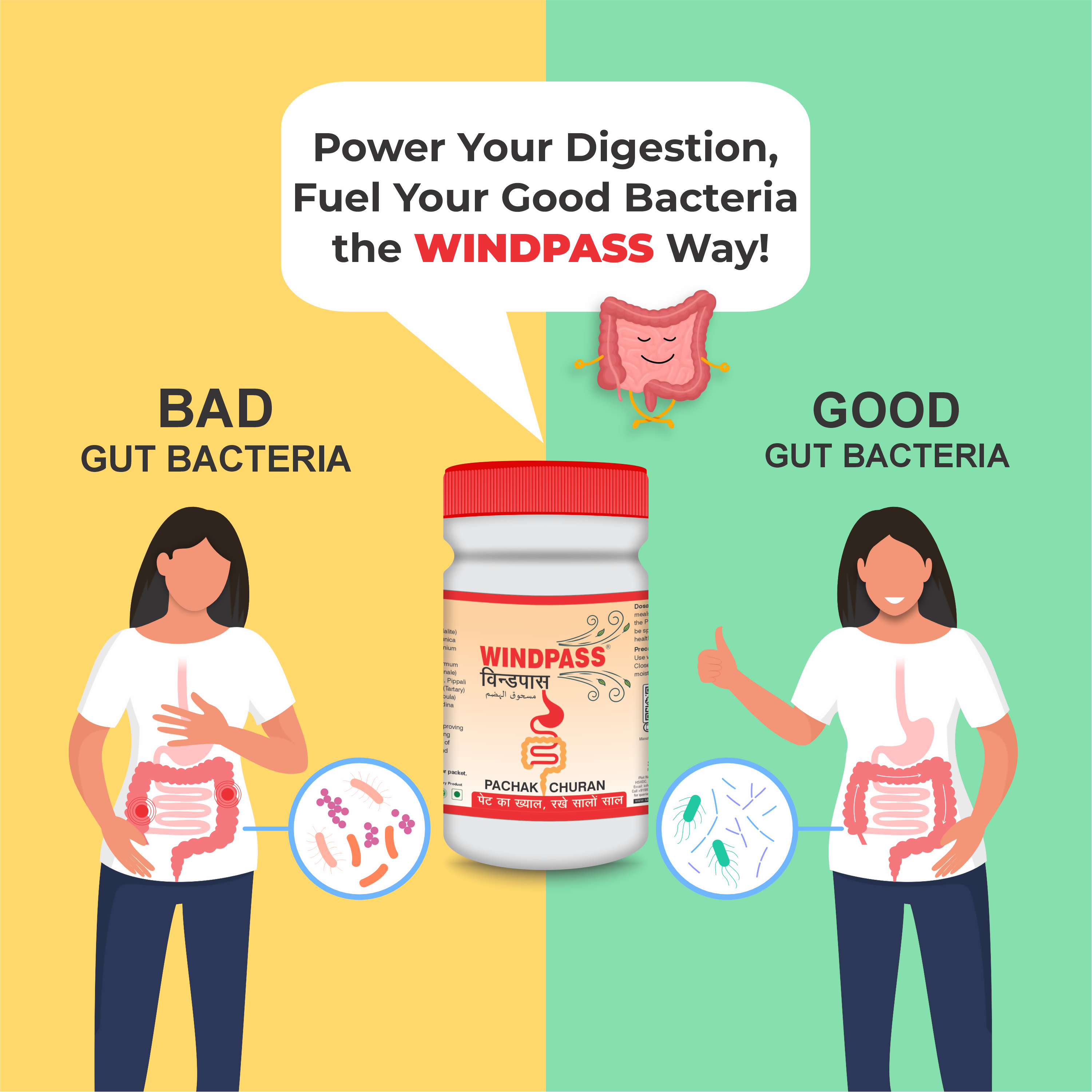 Satya Pharmaceuticals Ayurveda Windpass Pachak Churan | Grocsy