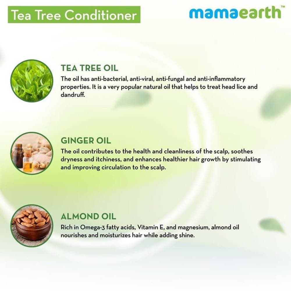 Mamaearth Tea Tree Conditioner For Dandruff Free Hair | Grocsy