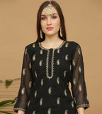 Joban Fashion Black Georgette Lehenga Set | Grocsy