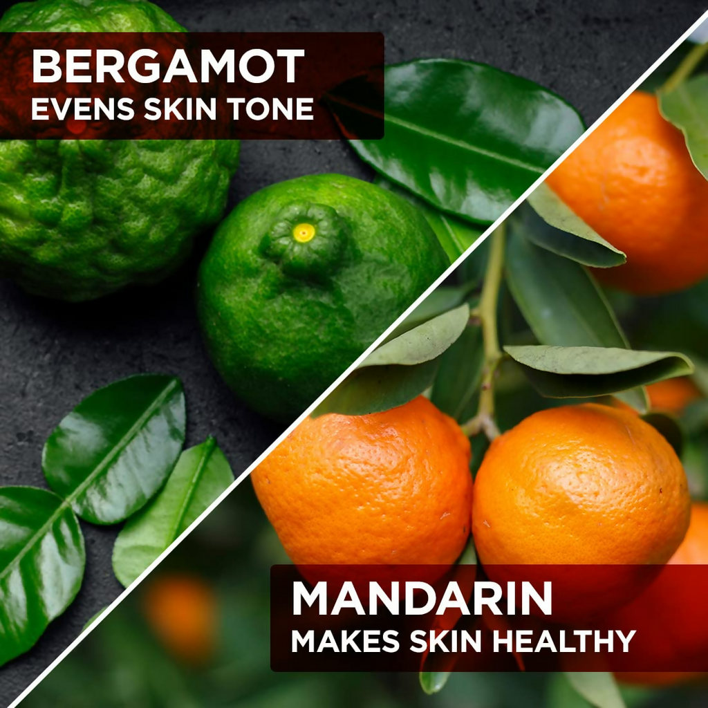 The Man Company Perfumed Body Wash- Bergamot & Mandarin Glowing & Bright Skin With Turmeric & Orange Peel Extract | Grocsy