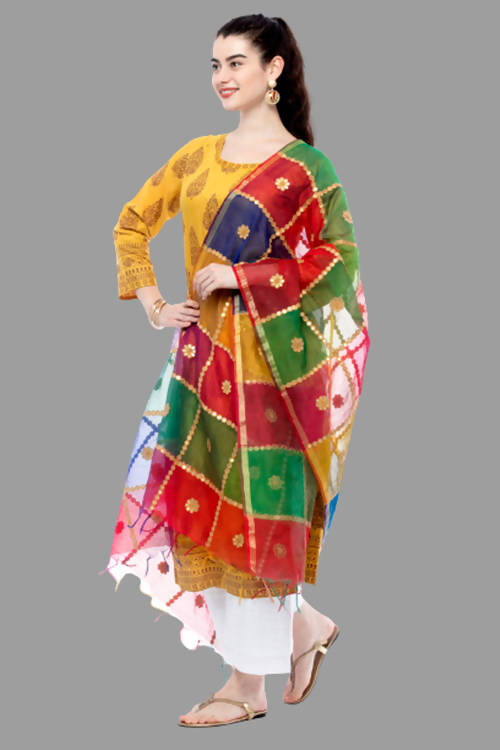 Mominos Fashion Multi Gota Box Dupatta | Grocsy