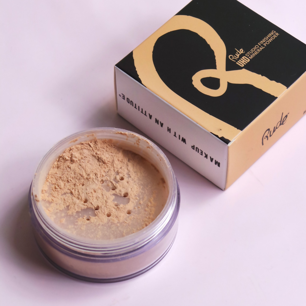 Rude Cosmetics Ultra High Definition Studio Finishing Mineral Powder - Banana | Grocsy