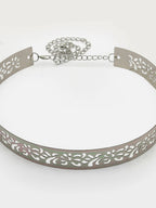 NVR Women Circular Silver Plated Adjustable Broad Belt | Grocsy