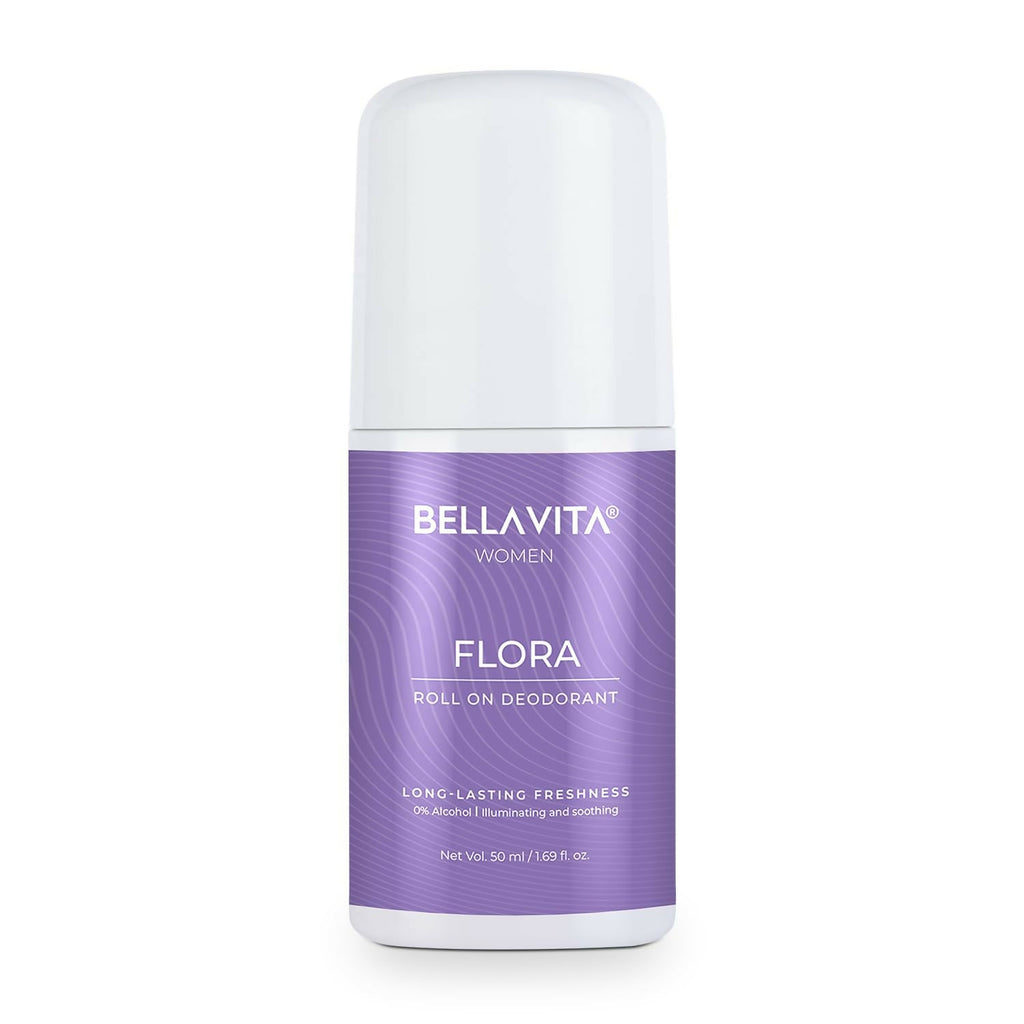 Bella Vita Flora Natural Underarm Roll On Deodorant for Women | Grocsy