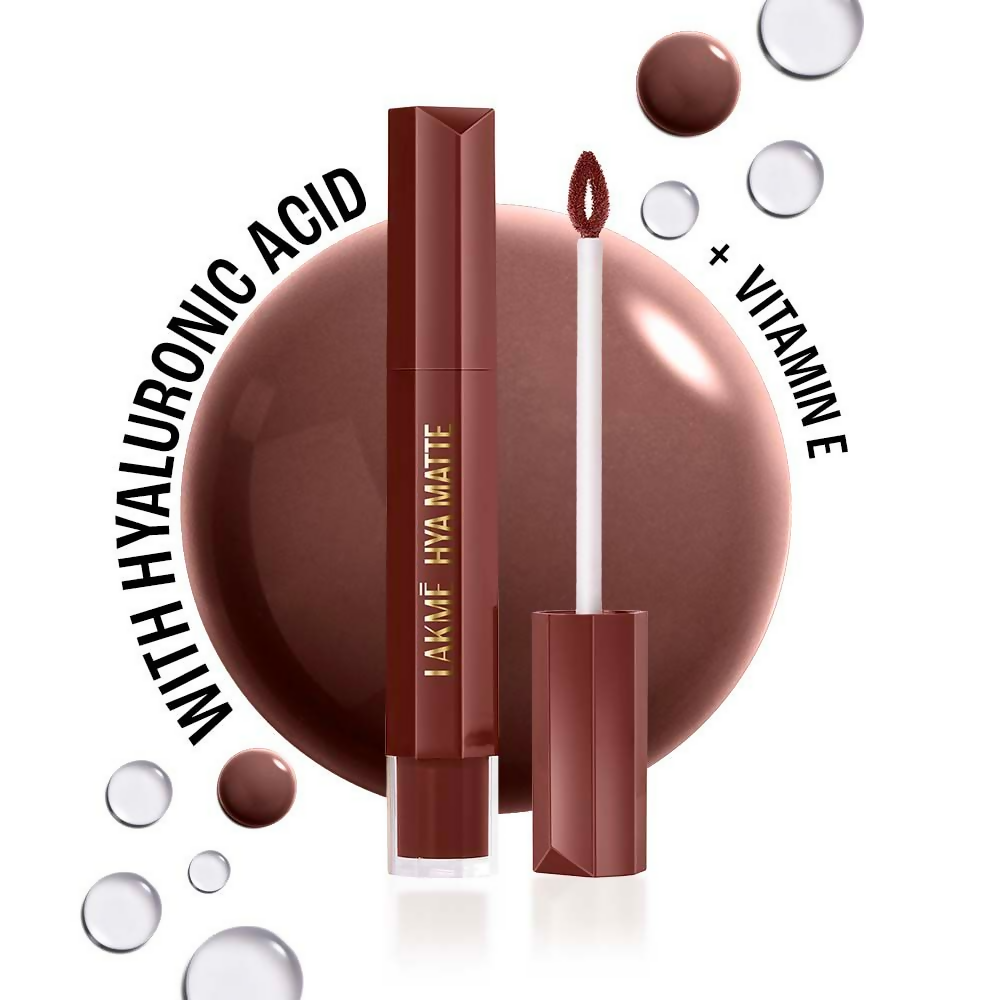 Lakme 9to5 Hya Matte Liquid Lipstick + Hyaluronic Acid - Monday Mocha | Grocsy