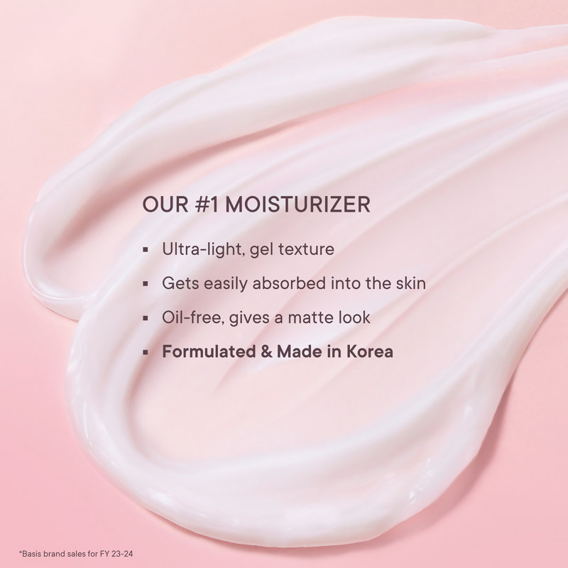Quench Ultra Light Gel Moisturizer With 2% Niacinamide & Cherry Blossom For Intense Brightening | Grocsy