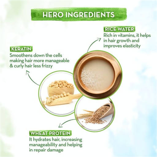 Mamaearth Rice Water Shampoo with Rice Water & Keratin | Grocsy