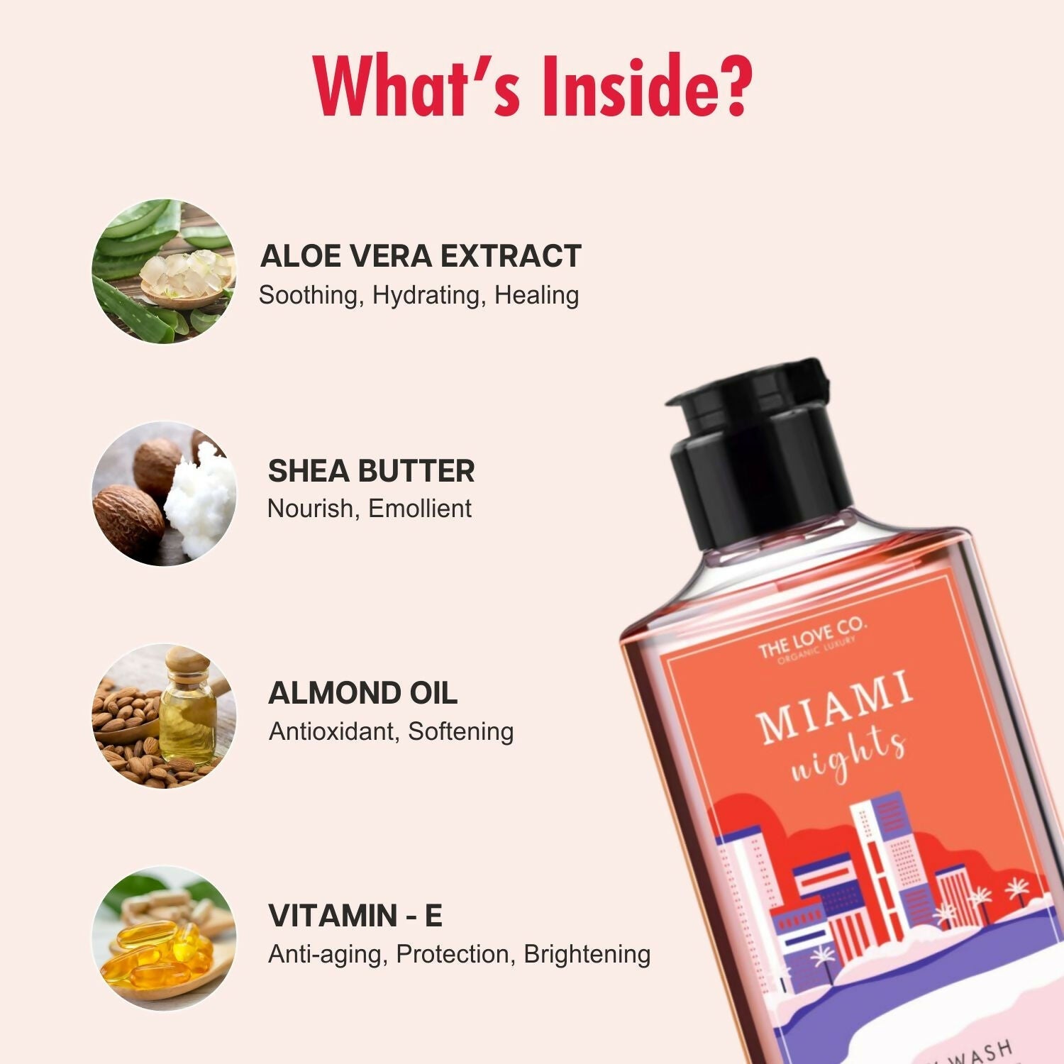 The Love Co. Miami Nights Body Wash | Grocsy