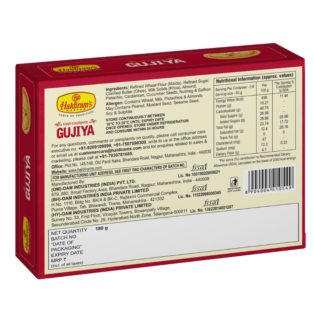 Haldiram's Gujiya | Grocsy