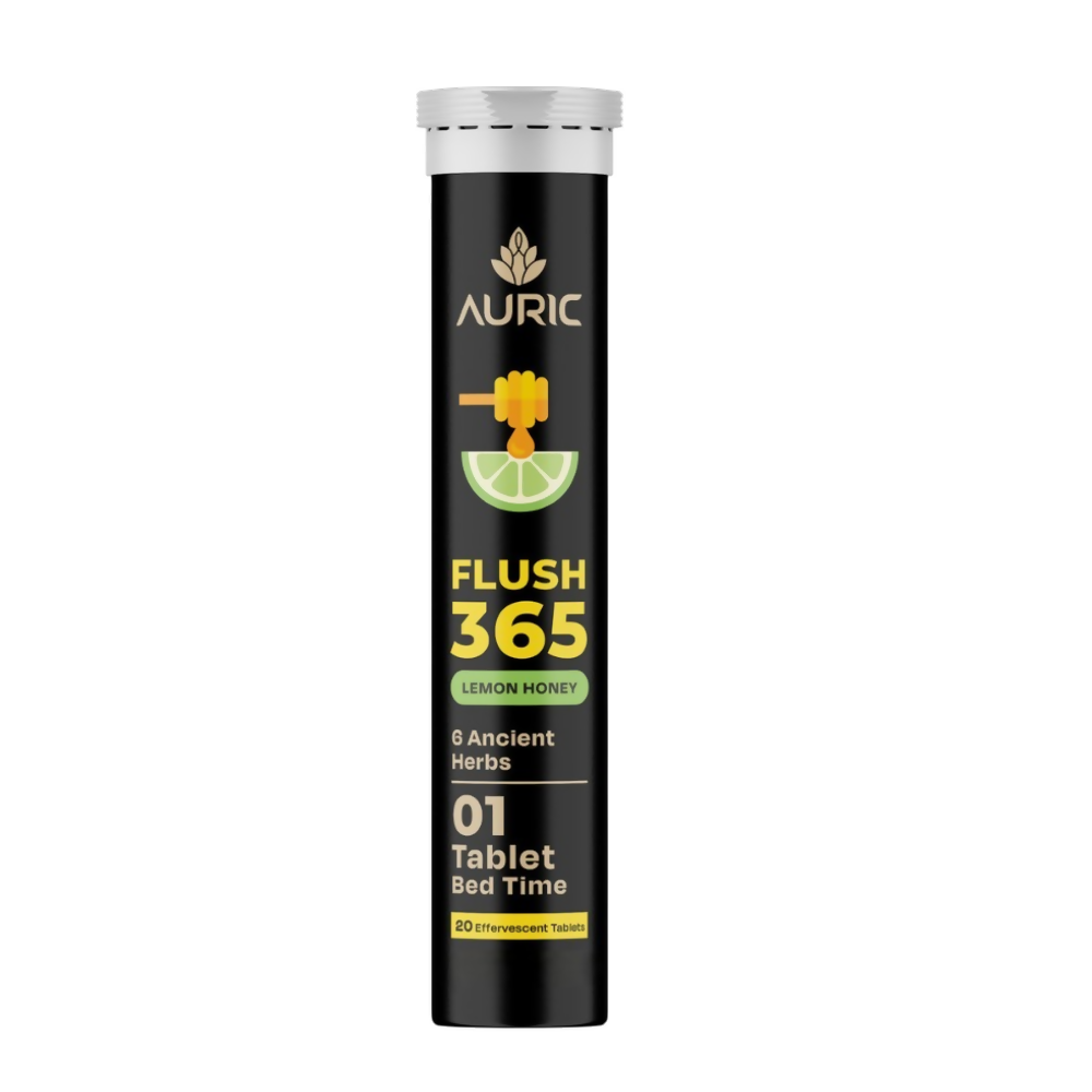 Auric Flush365 Tablets | Honey Lemon Flavour | Grocsy