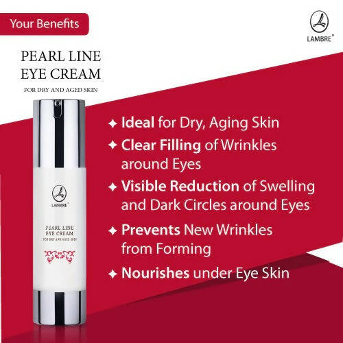 Lambre Pearl Line Eye Cream For Dark Circles | Grocsy