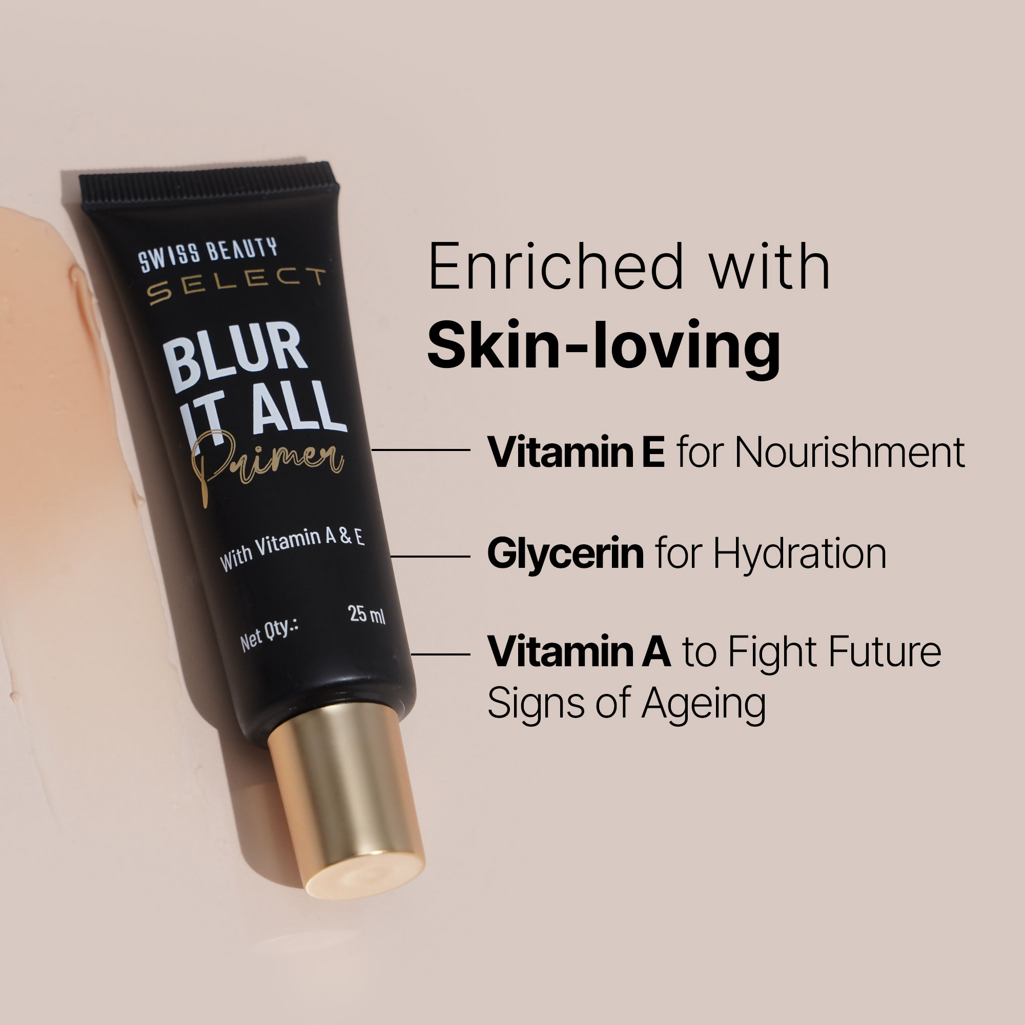 Swiss Beauty Select Blur It All Primer With Vitamin A & E | Grocsy