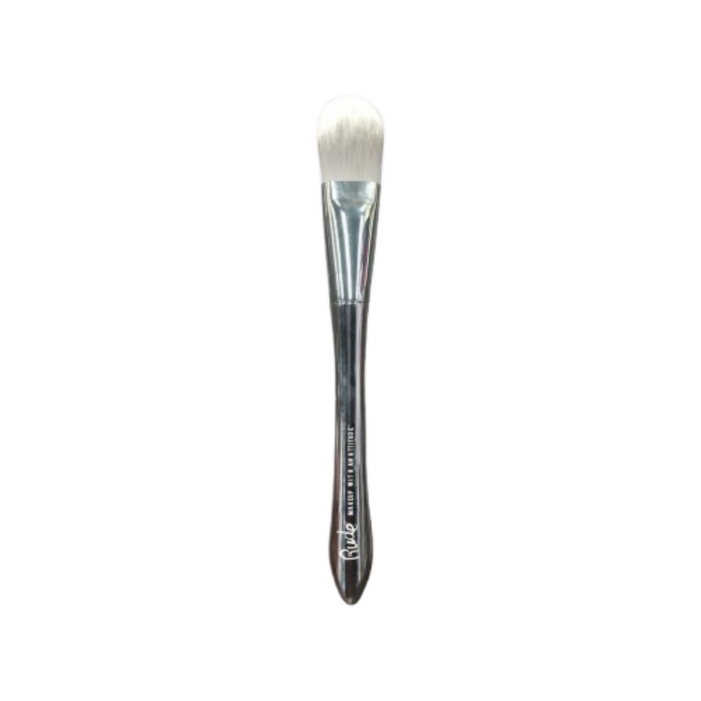 Rude Cosmetics Silver Bullet Foundation Brush - Remington | Grocsy